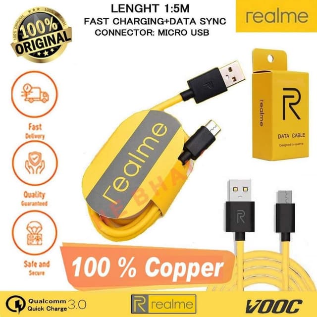 real me charging and data cable
